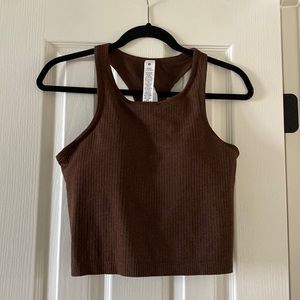Lululemon Ebb to Street Crop Tank (Java)